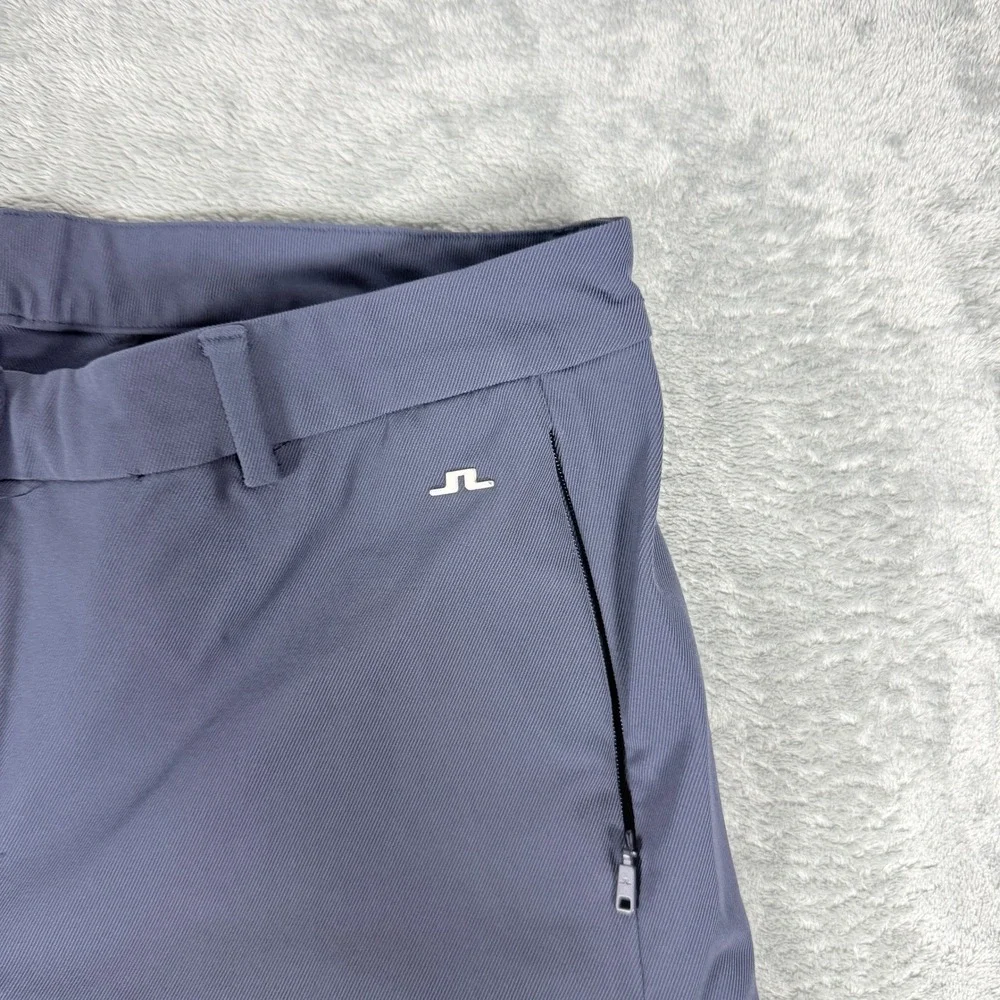 J.Lindeberg Womens 32 Maria Golf Pant Navy Blue Stretch Slim Tapered Ankle Zip